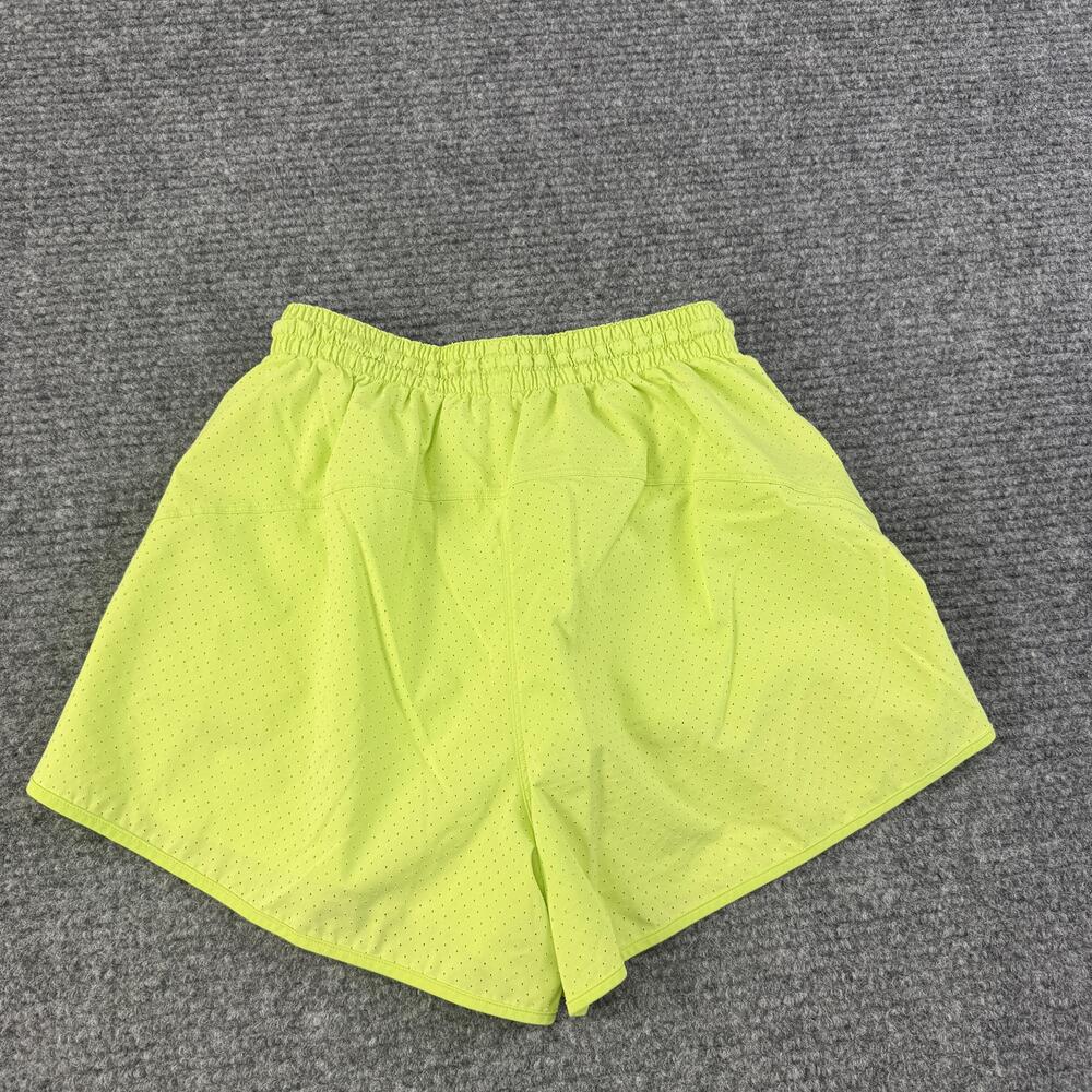 Lululemon Shorts Womens 2 Green Mesh Lined Running 3 In Inseam Neon Athletic - Picture 8 of 9